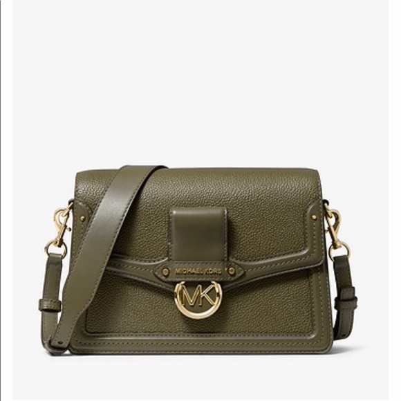 MK Jessie Medium Pebbled Leather Shoulder Bag - Picture 1 of 8